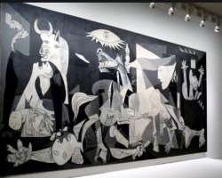 Here you can see the work of popular Spanish artists Pablo Picasso and Salvador Dalí. The artworks also include the famous painting 